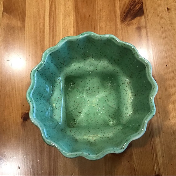 VINTAGE CALIFORNIA POTTERY MCM SPECKLED PLANTER - Picture 4 of 9